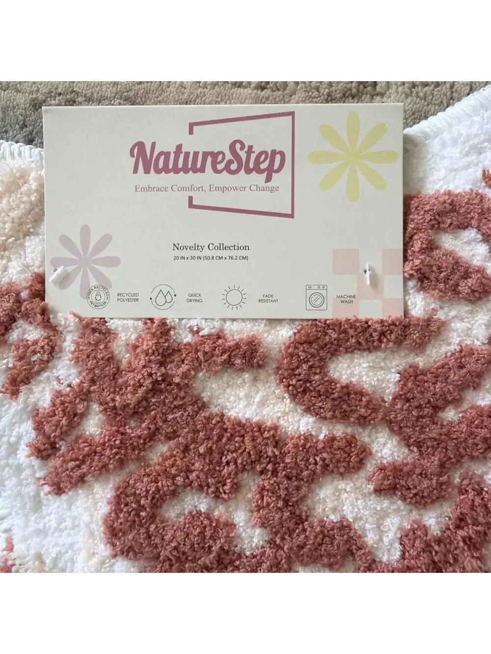 Cheetah  Accent Rug Animal Print Non Skid Bath Rug - NatureStep